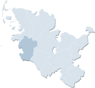Karte Kreis Dithmarschen