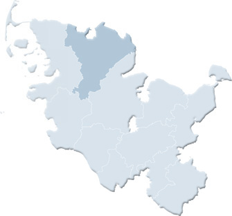 Karte Schleßwig-Flensburg